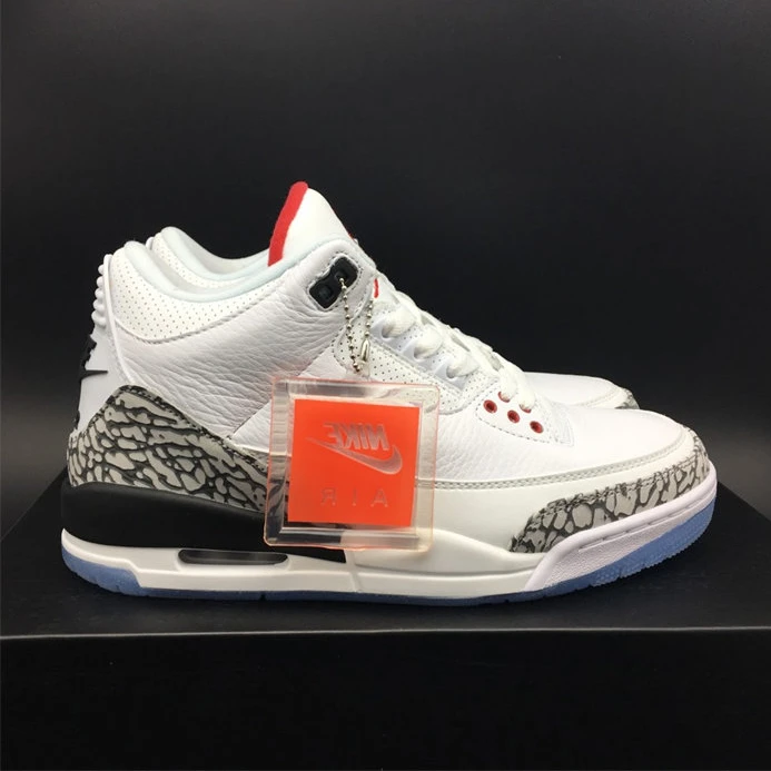 9213 Jordan3 Free Throw Line White Cement 923096- HighQuality 775