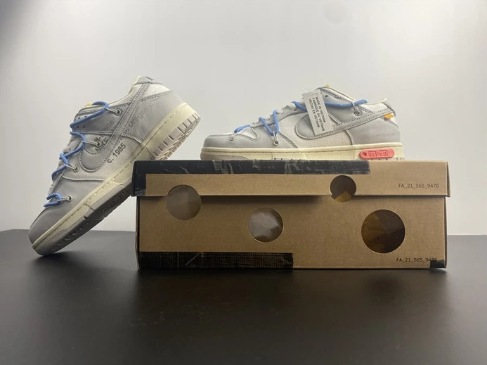 9411 Nike Dunk Low Off-White Lot 5 DM1602- EasyMatch 1910