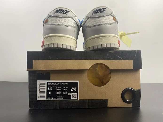 9411 Nike Dunk Low Off-White Lot 5 DM1602- EasyMatch 1910