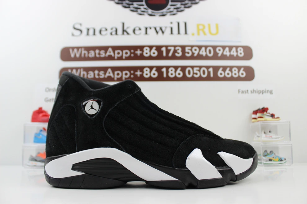 9442 GOAT Air Jordan 14 Black White DailyWear 1173