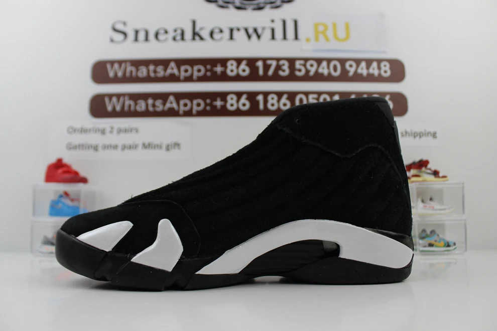 9442 GOAT Air Jordan 14 Black White DailyWear 1173