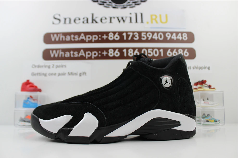 9442 GOAT Air Jordan 14 Black White DailyWear 1173