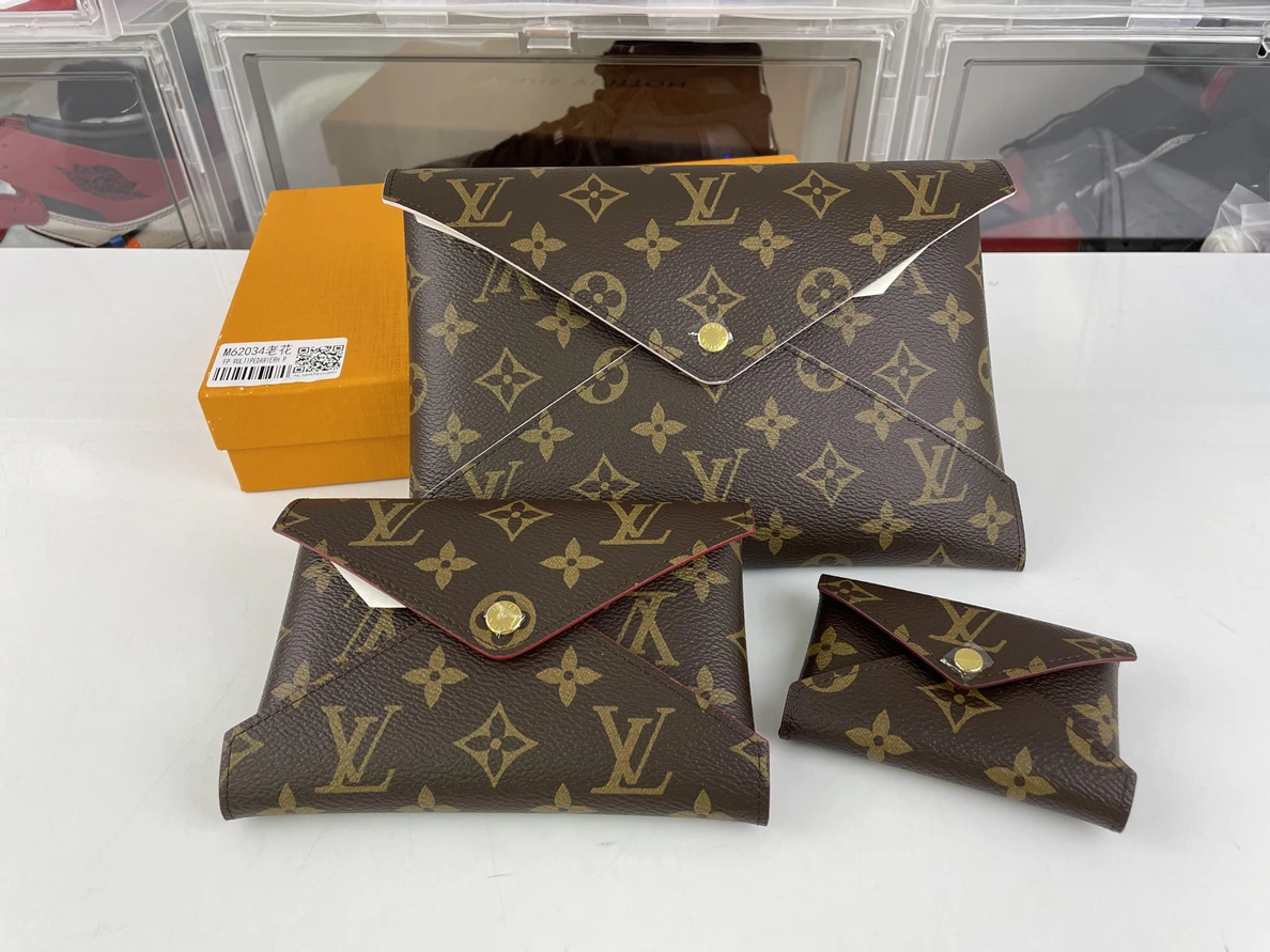 9641 LV Pochette kirigami hand bag 3 for 1 set ,(10, 15.5, 23cm) Trendy 229