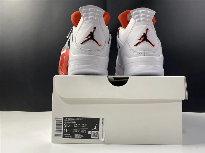 9739 Jordan 4 Retro Metallic Orange  CT8527- SmartChoice 886