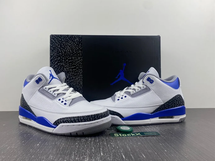 9763 Jordan 3 Retro Racer Blue CT8532- Comfortable 727