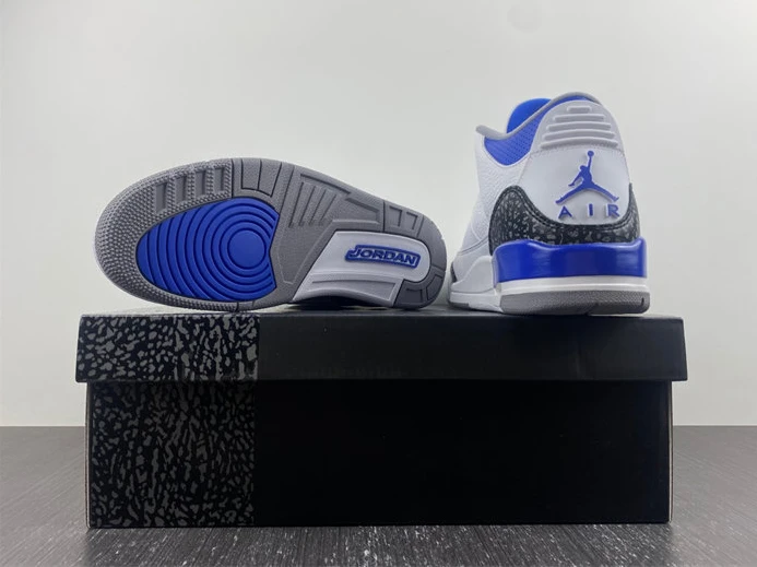 9763 Jordan 3 Retro Racer Blue CT8532- Comfortable 727