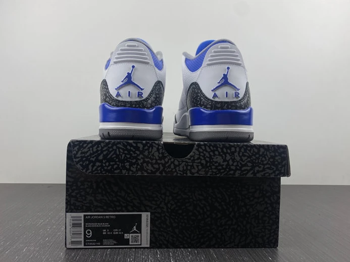 9763 Jordan 3 Retro Racer Blue CT8532- Comfortable 727