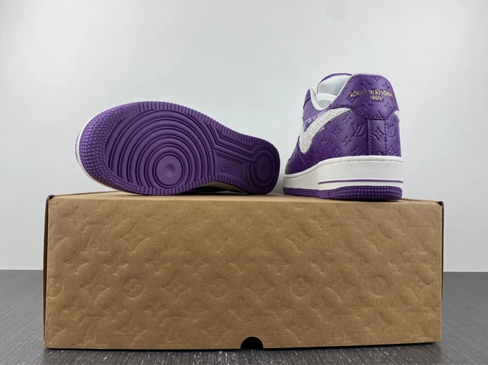 9845 Louis Vuitton Nike Air Force 1 Low By Purple White UrbanStyle 2406