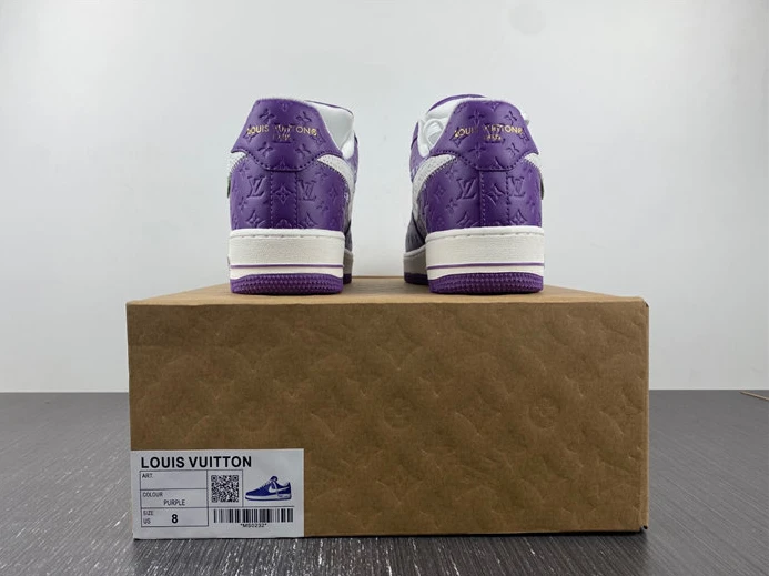 9845 Louis Vuitton Nike Air Force 1 Low By Purple White UrbanStyle 2406