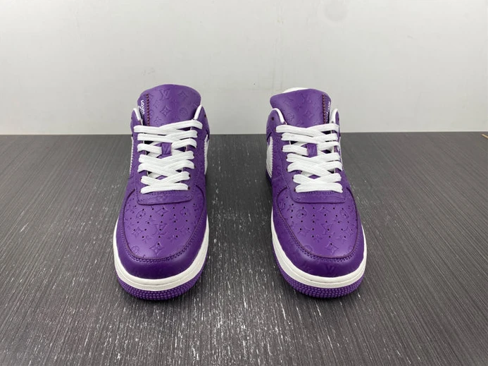 9845 Louis Vuitton Nike Air Force 1 Low By Purple White UrbanStyle 2406