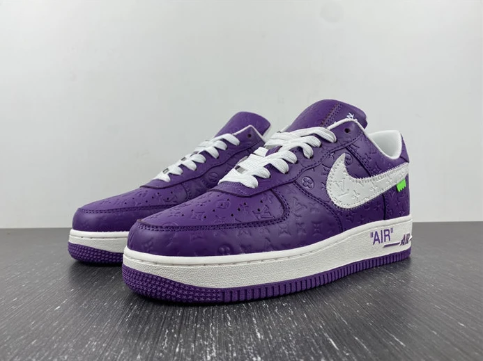 9845 Louis Vuitton Nike Air Force 1 Low By Purple White UrbanStyle 2406