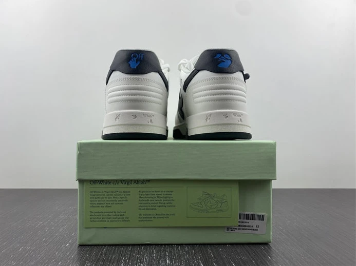9953 OFF-WHITE Out Of Office OOO 30 MM Low Tops Black White Blue OMIA189C99LEA Popular 1430