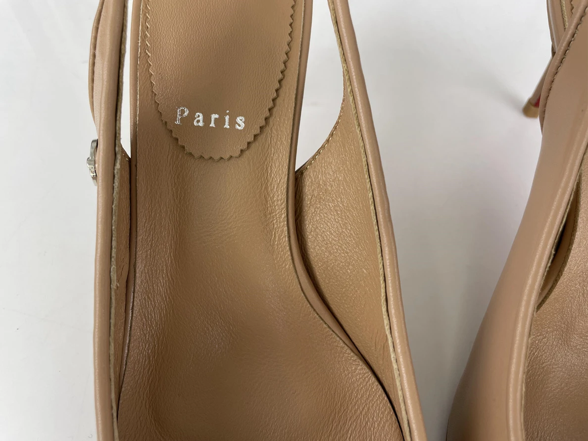 9985 Christian Louboutin CL Brown Red bottom heel AllSeason 3534