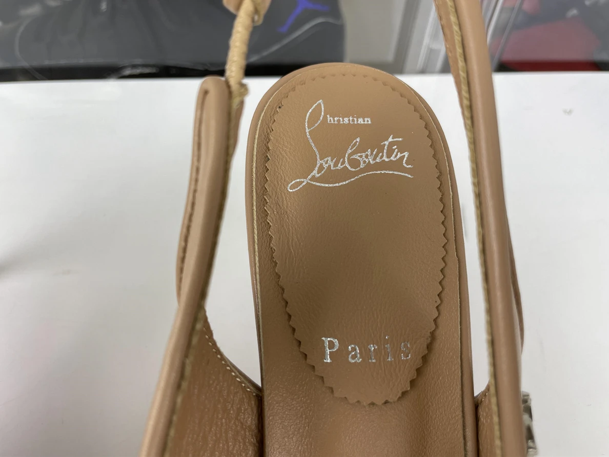 9985 Christian Louboutin CL Brown Red bottom heel AllSeason 3534