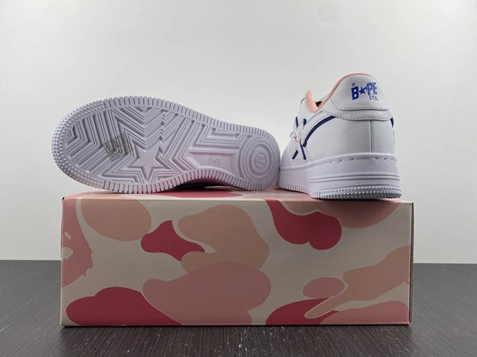 A Bathing Ape Bape Sta BAPY White Pink GoAnywhere 2801