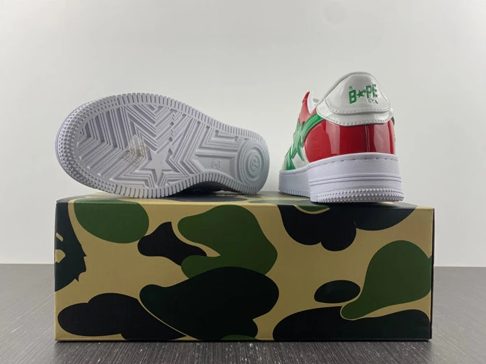A Bathing Ape Bape Sta Low Green White Red StreetReady 2794