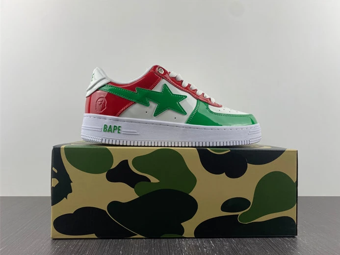 A Bathing Ape Bape Sta Low Green White Red StreetReady 2794