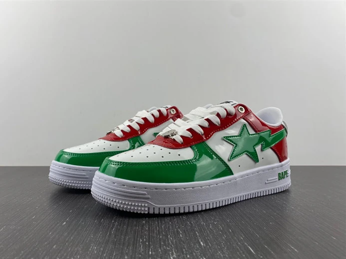 A Bathing Ape Bape Sta Low Green White Red StreetReady 2794