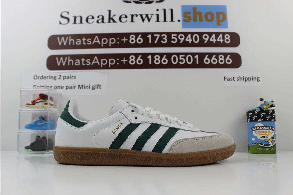 Adidas Samba White Green WellDesigned 2856