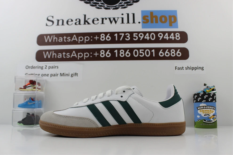 Adidas Samba White Green WellDesigned 2856