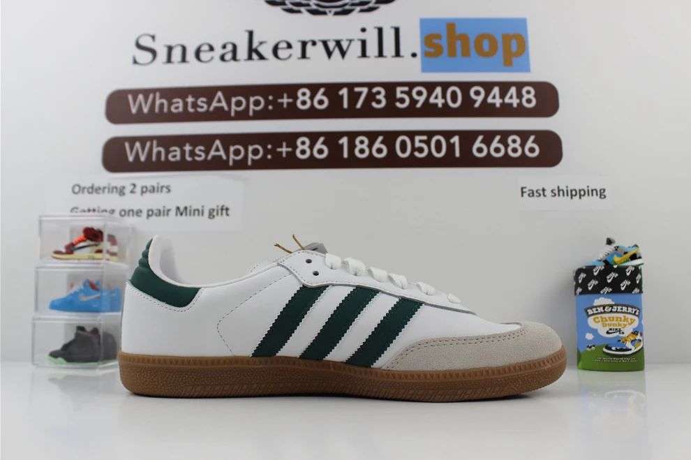 Adidas Samba White Green WellDesigned 2856