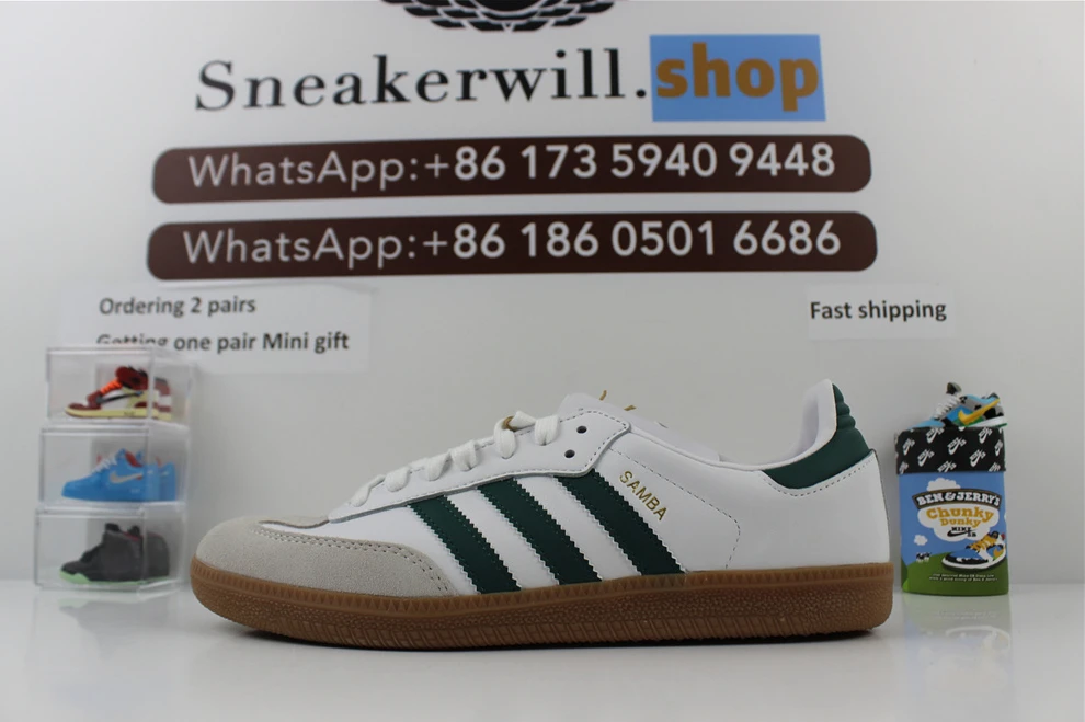 Adidas Samba White Green WellDesigned 2856