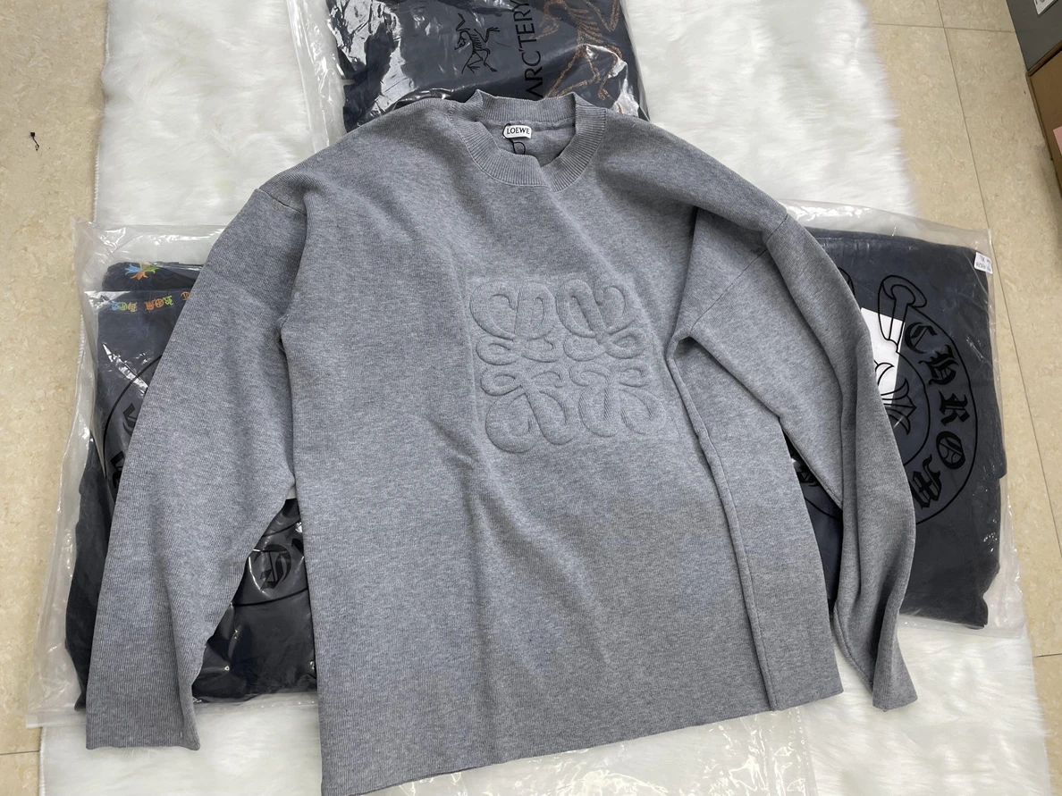 Affordable 2073 Loewe Embossed Grey Weater 50