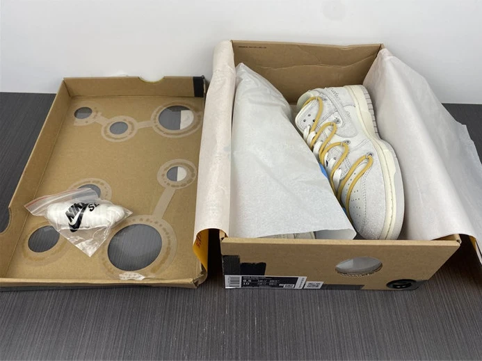 Affordable 3381 Nike Dunk Low Off-White Lot 34 DJ0950- 1952