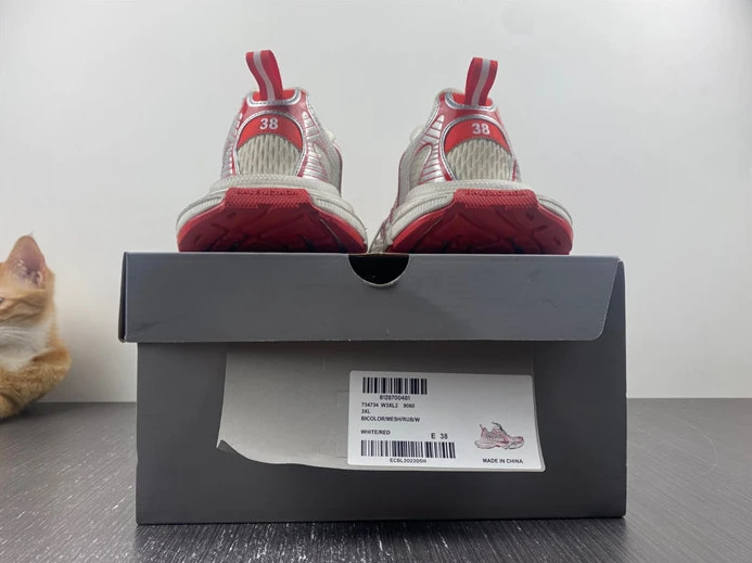 Affordable 3444 Balenciaga 3XL White Red 734734 W3XL2 3338