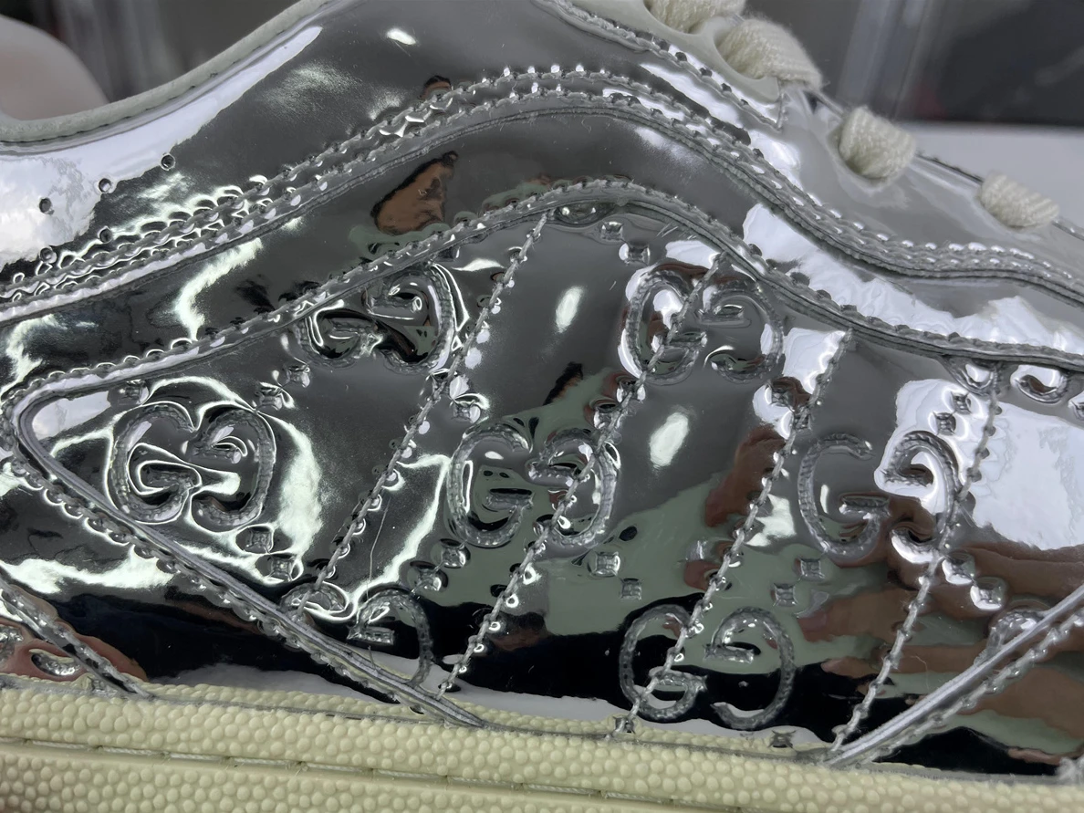 Affordable 3543 GUCCI Re-web silver shoes sabato de sarno shoes 93