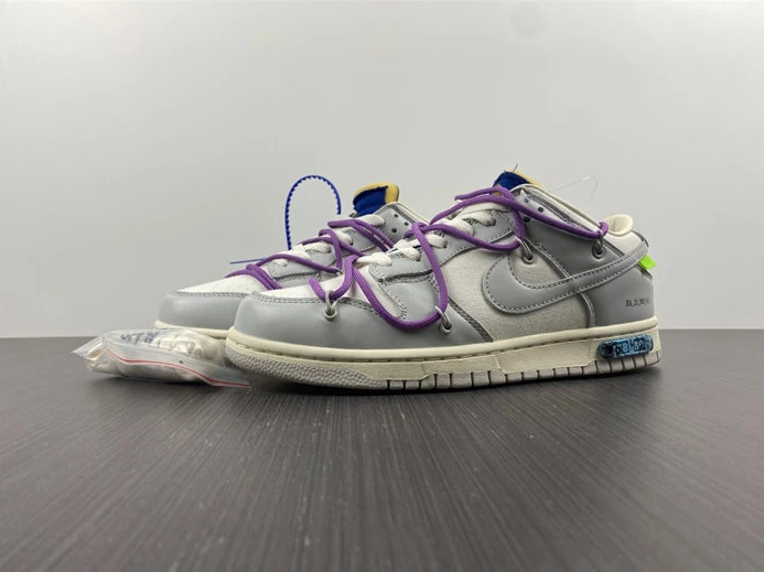 Affordable 8825 Nike Dunk Low Off-White Lot 48 DM1602- 1911