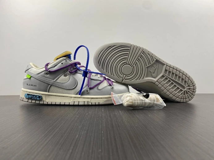 Affordable 8825 Nike Dunk Low Off-White Lot 48 DM1602- 1911