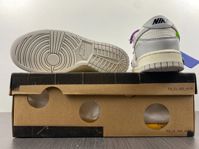 Affordable 8825 Nike Dunk Low Off-White Lot 48 DM1602- 1911