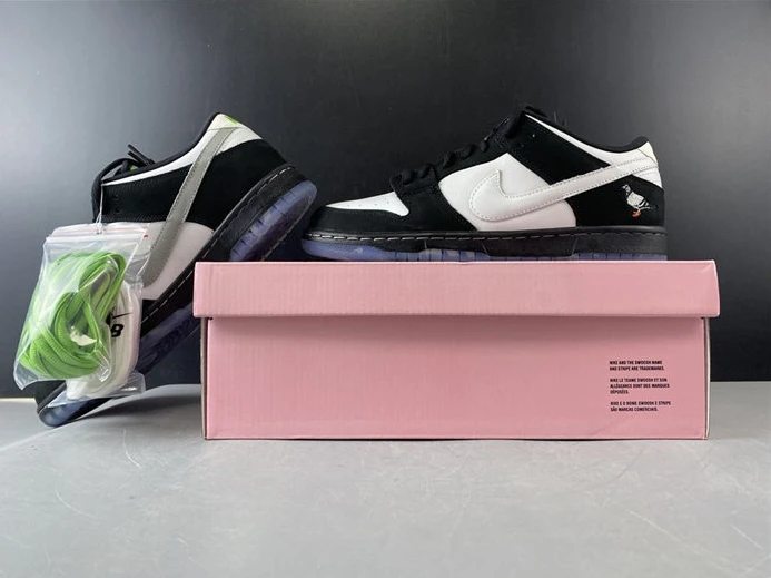 Affordable 9299 Nike SB Dunk Low Staple Panda Pigeon BV1310- 2160