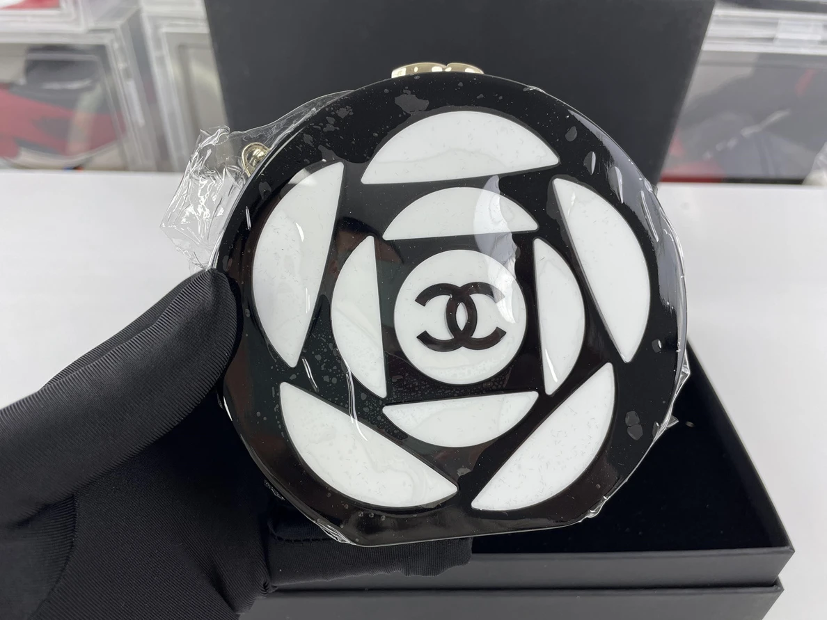 Affordable CHANEL Black White Camellia Flower bag (10 x 10 x 3 cm) 239