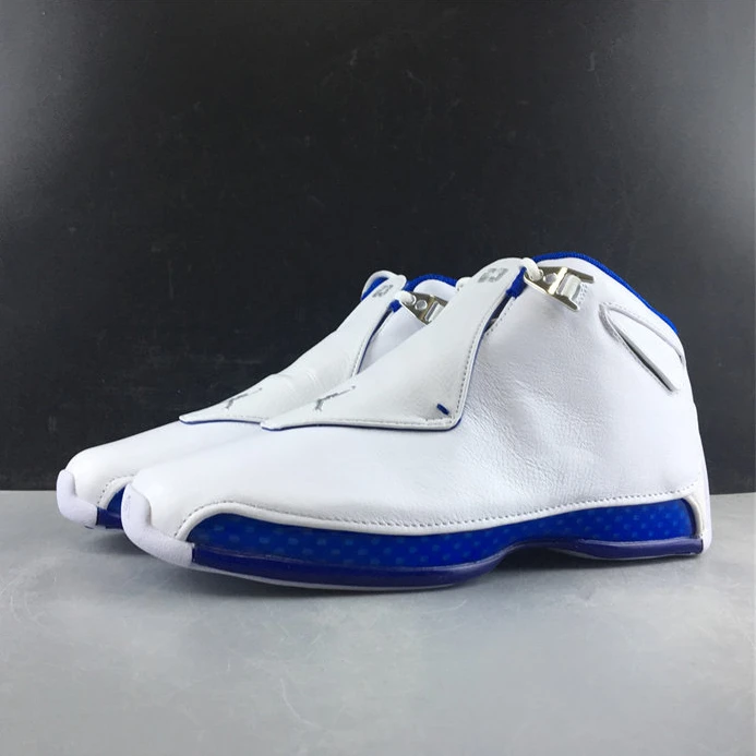 Affordable Jordan 18 Retro White Sport Royal AA2494-106 1199