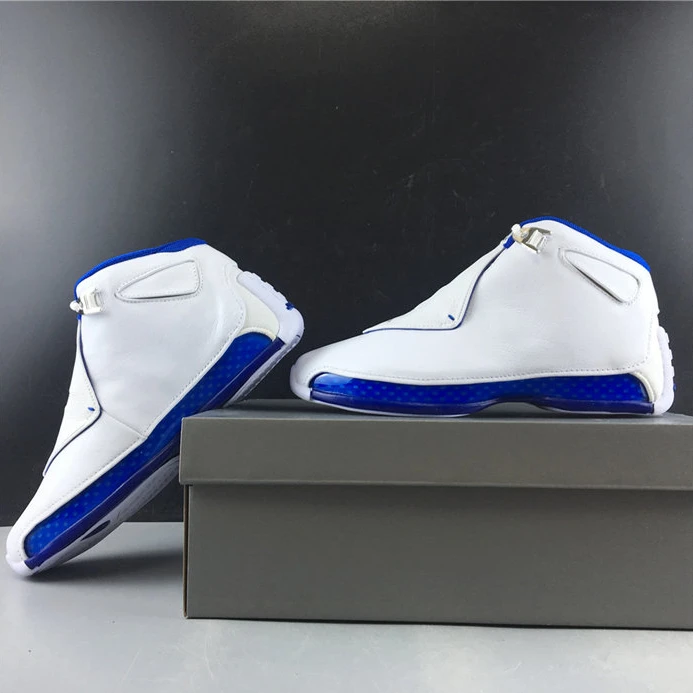 Affordable Jordan 18 Retro White Sport Royal AA2494-106 1199