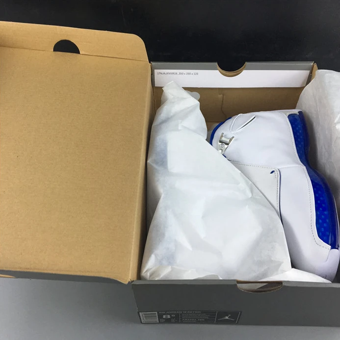Affordable Jordan 18 Retro White Sport Royal AA2494-106 1199
