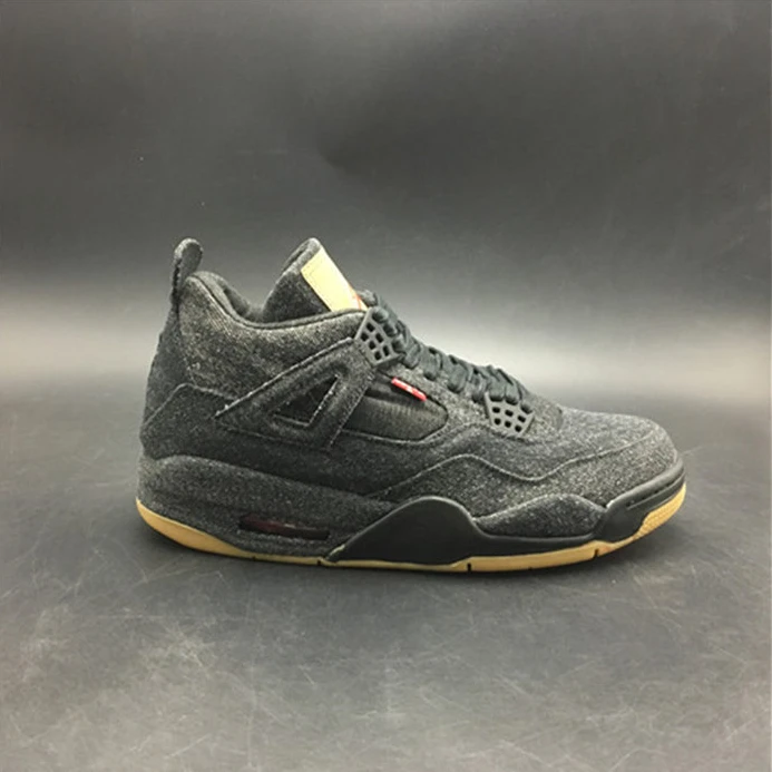 Affordable Jordan4 Levi's Black (GS) (Levi's Tag)  AQ9103-001 910