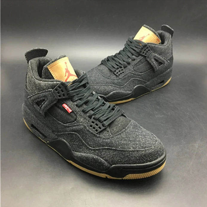 Affordable Jordan4 Levi's Black (GS) (Levi's Tag)  AQ9103-001 910