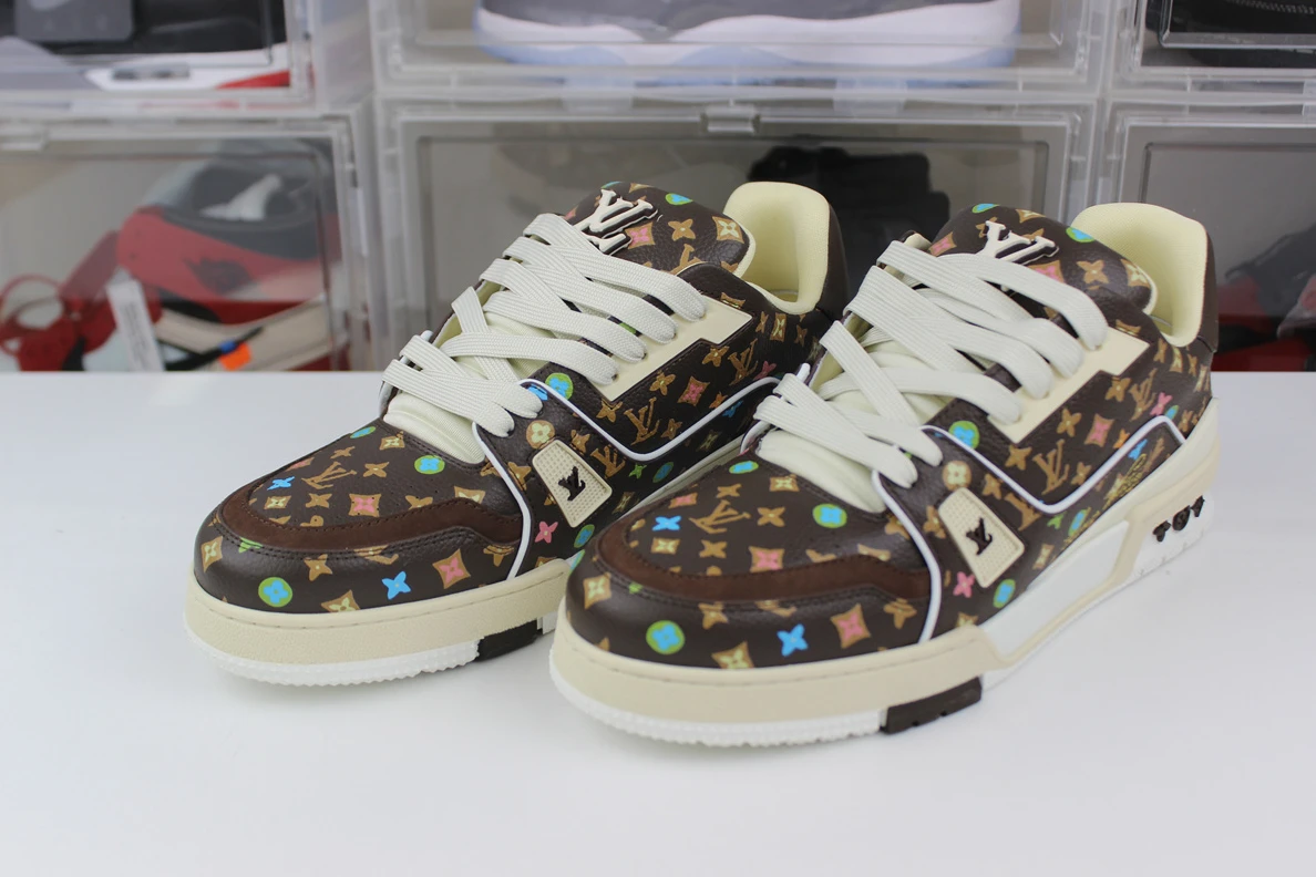 Affordable Louis Vuitton LV trainer Black Chocolate MS0224 208