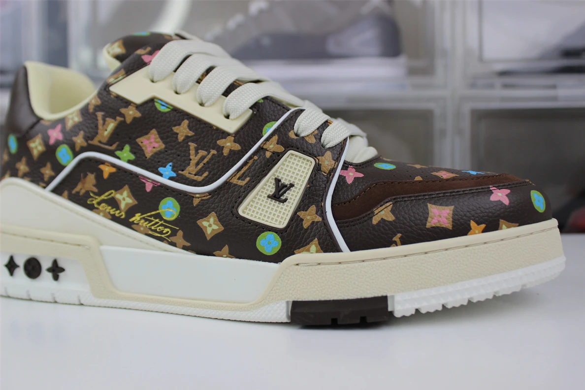 Affordable Louis Vuitton LV trainer Black Chocolate MS0224 208