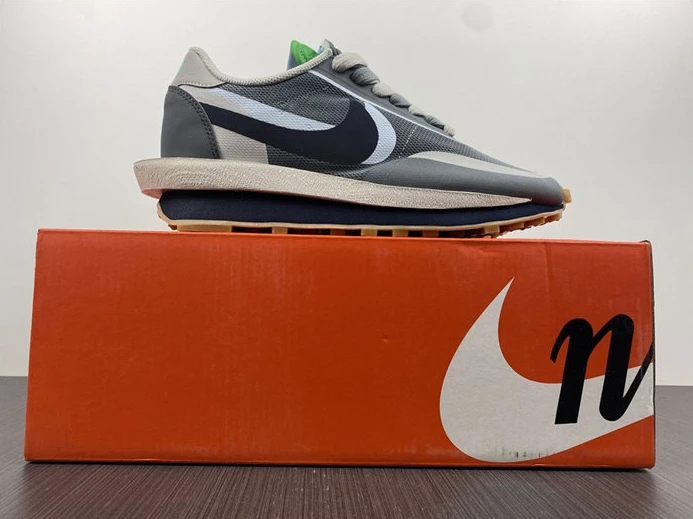 Affordable Nike LD Waffle sacai CLOT Kiss of Death 2 Cool Grey 2705