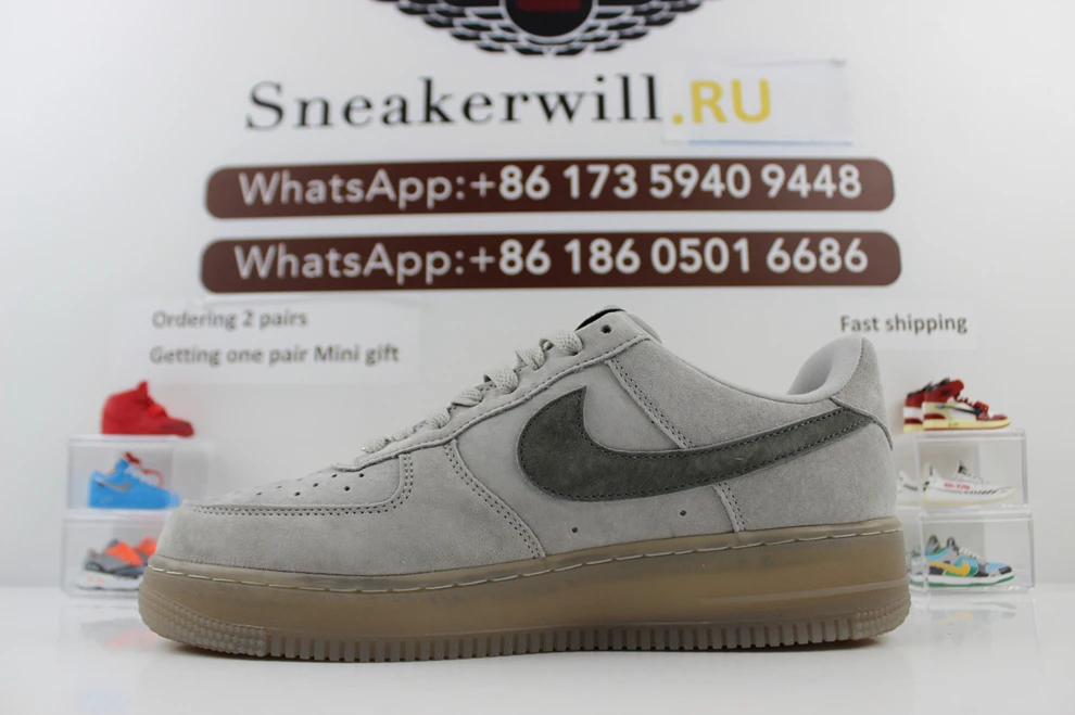 Air Force 1 Mid '07 Grey Seude Comfortable 2390