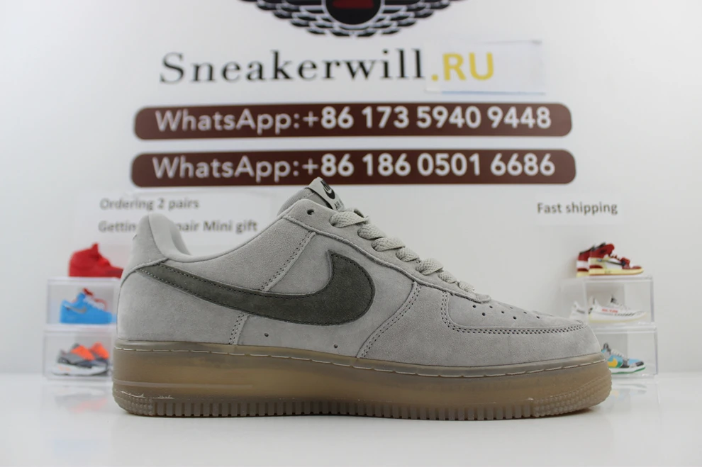 Air Force 1 Mid '07 Grey Seude Comfortable 2390