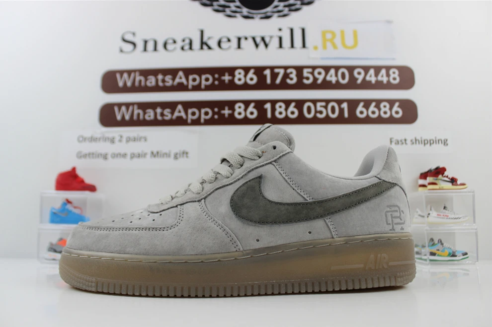 Air Force 1 Mid '07 Grey Seude Comfortable 2390