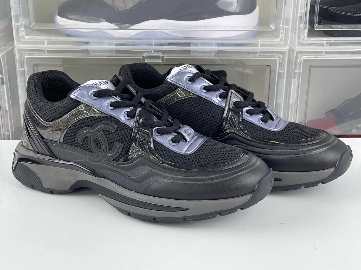 AllSeason 3669 Chanel Black Purple shoes 1225