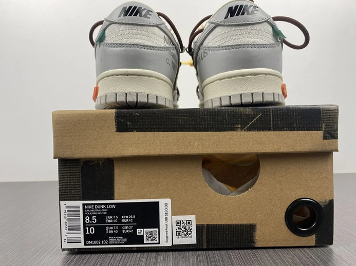 AllSeason 4467 Nike Dunk Low Off-White Lot 46 DM1602- 1918