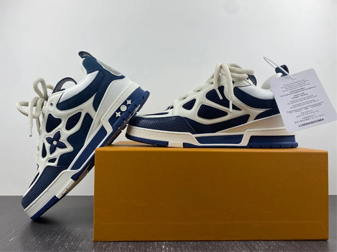 AllSeason Louis Vuitton LV Skate Sneaker Marine White 1AARRL 1514