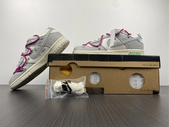 AllSeason Nike Dunk Low Off-White Lot 30 DM1602-122 1957
